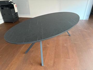 Ovale eettafel in absolute nieuwstaat. beschikbaar voor biedingen