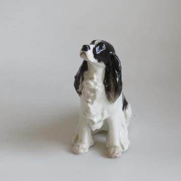 Vintage Lomonosov Cocker Spaniel porselein beschikbaar voor biedingen