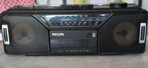Radio cassette speler. Philips. Vintage, Audio, Tv en Foto, Radio's, Radio, Ophalen