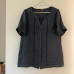 MARIE  MERO blauwe linnen blouse als nieuw - M, Kleding | Dames, Blouses en Tunieken, Ophalen of Verzenden, Zo goed als nieuw