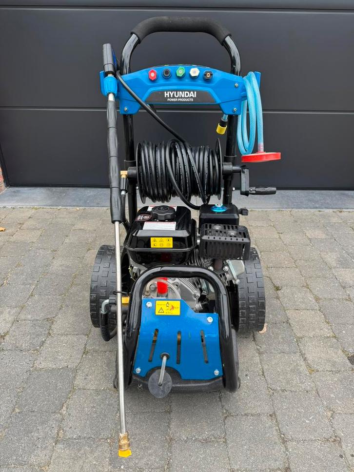Hyundai 57534FF benzine hogedrukreiniger, Tuin en Terras, Hogedrukreinigers, Zo goed als nieuw, Benzine, Ophalen