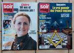 Soir Mag. 2 magazines Princesse Claire,  Franc Maçonnerie, Boeken, Tijdschriften en Kranten, Ophalen of Verzenden, Gelezen