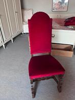 Antieke stoelen 6x rood fluweel, Ophalen