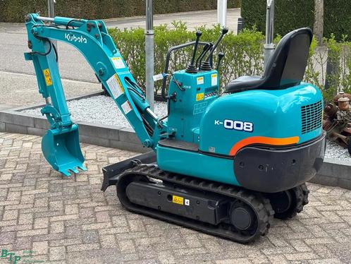 Kubota K008 gebruikte minigraver 3cil. diesel 0.8T, Tuin en Terras, Zitmaaiers, Gebruikt