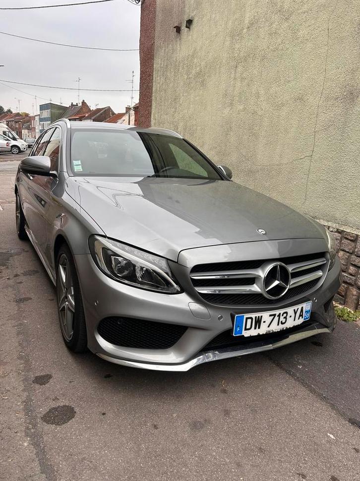 Mercedes classe C break, Auto's, Mercedes-Benz, Particulier, C-Klasse, Achteruitrijcamera, Diesel, Break, 5 deurs, Automaat, Zilver of Grijs