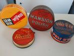 4 bidons/boîtes métalliques de wax (ca va seul, poli d'or .., Collections, Enlèvement ou Envoi