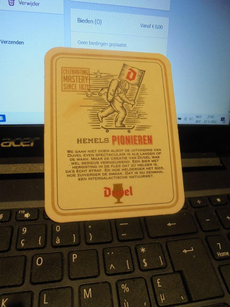 Duvel, Ophalen of Verzenden, Zo goed als nieuw, Viltje(s), Duvel