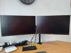 2 moniteurs + support bureau, Ophalen, IPS, Zo goed als nieuw, Samsung