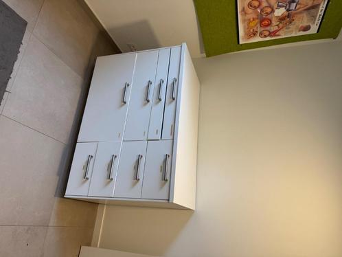 Twee witte ikeakastjes met schuiven, Huis en Inrichting, Kasten | Ladekasten, Gebruikt, Ophalen