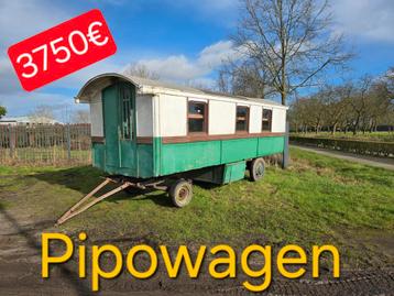 pipowagen woonwagen tiny house Roulotte tzigane caravan tuin