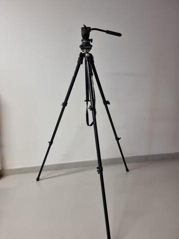Manfrotto statief 190DB + 700RC20, Avec rotule, 150 à 175 cm, Comme neuf, Enlèvement