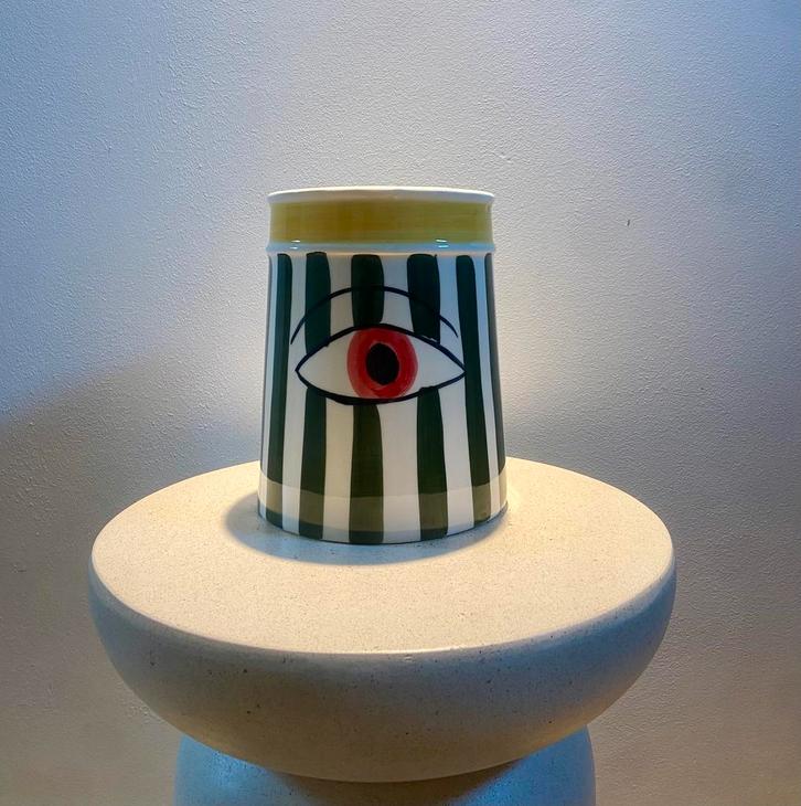 Val Pottery Wijnkoeler 14x20 cm - Handgemaakt Keramiek, Huis en Inrichting, Keuken | Servies, Keramiek, Ophalen