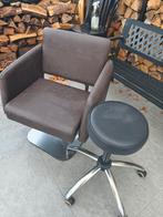 Fauteuil Salon de coiffure non réglable., Ophalen, Zo goed als nieuw
