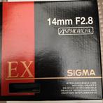 Sigma 14 mm grand angle F2.8 HSM, TV, Hi-fi & Vidéo, Appareils photo numériques, Enlèvement