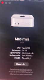 Apple Mac mini (2024) Apple M4-chip RAM 24gig, Informatique & Logiciels, Apple Desktops, SSD, Enlèvement, Mac Mini, Inconnu