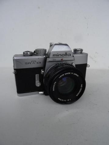 Appareil photo MINOLTA SRT 101 – objectif MD ROKOR 2/50 mm -, Enlèvement ou Envoi