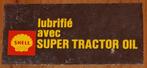 Vintage sticker Shell super tractor oil retro autocollant, Comme neuf, Voiture ou Moto, Enlèvement ou Envoi