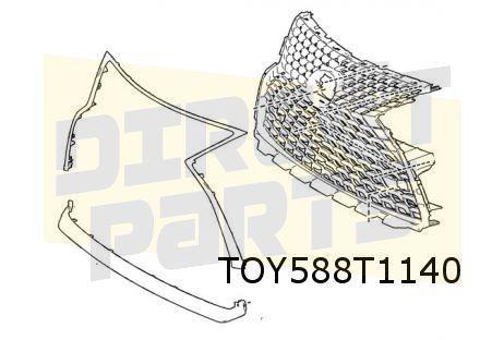 Lexus RX 11/15-10/19 grillekader (3-zijdig) ORIGINEEL! 53121, Auto-onderdelen, Carrosserie, Bumper, Lexus, Voor, Nieuw, Verzenden