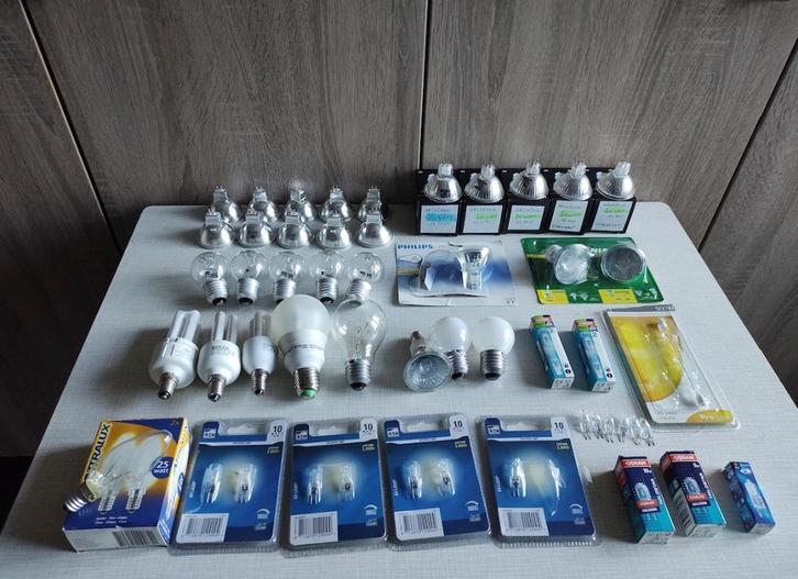 lot lampen, diverse sockets en types, Huis en Inrichting, Lampen | Losse lampen, Gebruikt, Overige typen, Ophalen