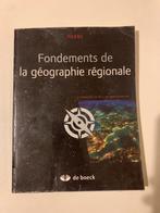 Fondements de la géographie regionale - HOBBS - Ed. de Boeck
