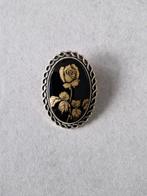 clip broche voor sjaal, Handtassen en Accessoires, Broches, 4 tot 7 cm, Koper, Zwart, Ophalen of Verzenden