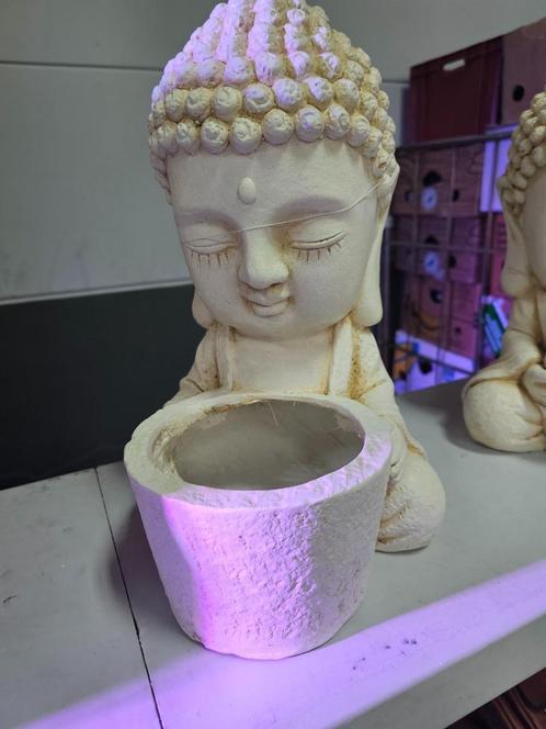 Superbes bouddhas avec pot de fleurs LED, 35€/pièce, Maison & Meubles, Accessoires pour la Maison | Statues de Bouddha, Neuf, Enlèvement ou Envoi