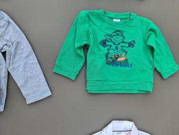 groene pull, trui met skater 9-12m/74cm beschikbaar voor biedingen