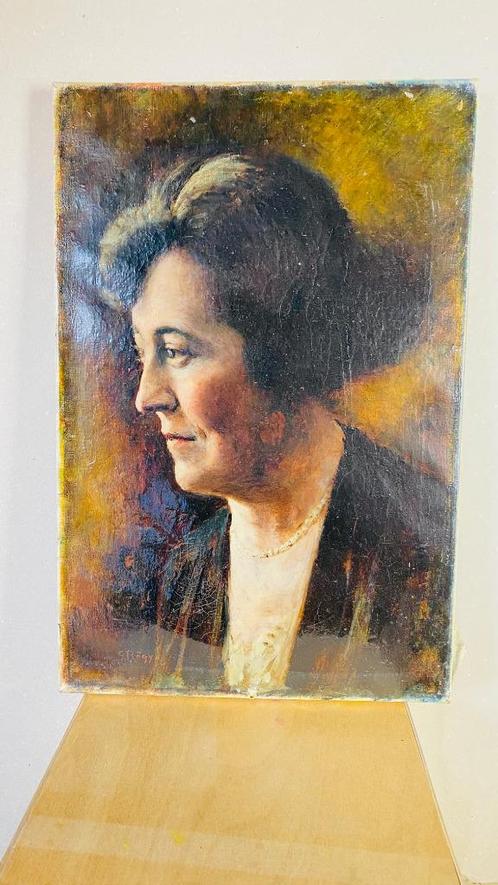 Schilderij op doek, Georges Rogy, Antiek en Kunst, Kunst | Schilderijen | Klassiek, Ophalen
