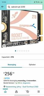 Disque dur SSD Sabrent Rocket de 2 To, Informatique & Logiciels, Enlèvement, Comme neuf, SSD