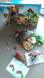 Playmobil 5230 dino T-Rex en Saichania met vulkaan, Kinderen en Baby's, Speelgoed | Playmobil, Complete set, Gebruikt, Ophalen
