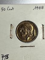 50 Cent vl 1988, Postzegels en Munten, Munten | België, Ophalen of Verzenden, Losse munt