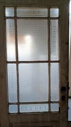 Antieke deuren met geëtst glas, Doe-het-zelf en Bouw, Deuren en Vliegenramen, Minder dan 200 cm, Gebruikt, Vouwdeur, Glas