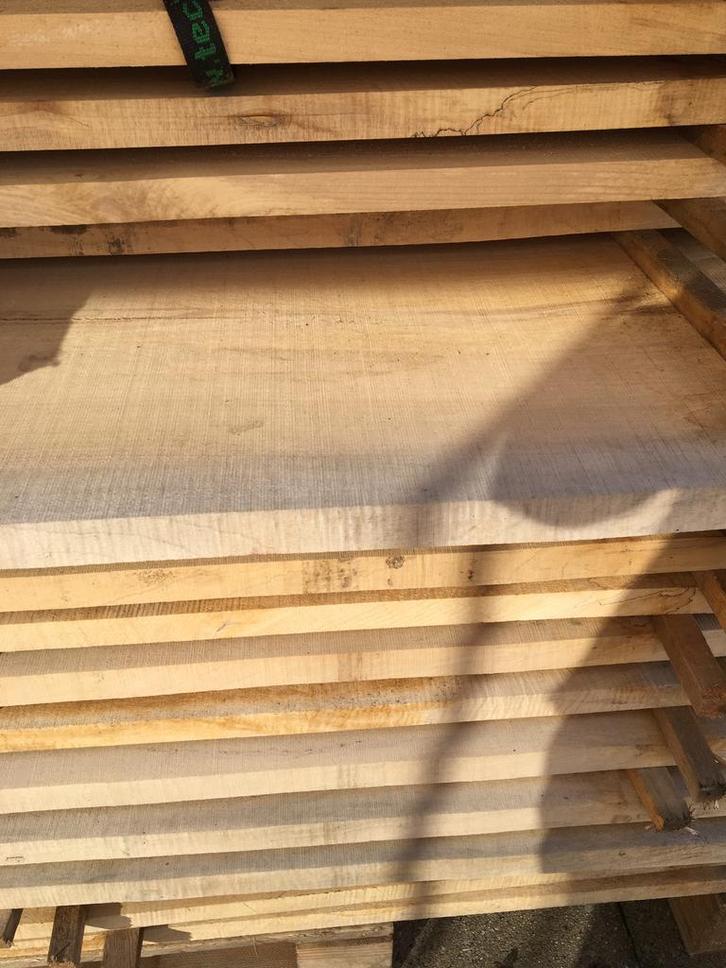 Esdoorn meubelhout gekantrecht, Doe-het-zelf en Bouw, Hout en Planken, Nieuw, Balk, Overige houtsoorten, 200 tot 250 cm, 50 mm of meer