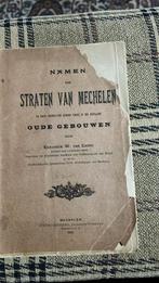 Mechelen Straten van Mechelen 1901, Antiquités & Art, Antiquités | Livres & Manuscrits, Enlèvement ou Envoi