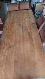Tafel met 6 stoelen., Huis en Inrichting, Ophalen, Gebruikt, 100 tot 150 cm, 200 cm of meer