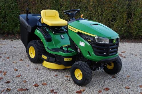 zitmaaier John Deere , opvang en mulchen, Jardin & Terrasse, Tondeuses autoportées, Comme neuf, 90 à 120 cm, Bac de ramassage