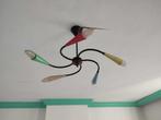 Vintage spider plafondlamp jaren 60, Ophalen, Gebruikt, Metaal, Jaren 60