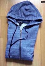 Blauwe gilet met kap en insteekzakken., Kleding | Heren, Truien en Vesten, Maat 52/54 (L), Blauw, Ophalen of Verzenden, Zo goed als nieuw