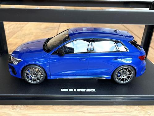 Audi RS3 Sportback 2021-2024, Nogaro blauw 1:18 GT Spirit 8Y, Hobby & Loisirs créatifs, Voitures miniatures | 1:18, Neuf, Voiture