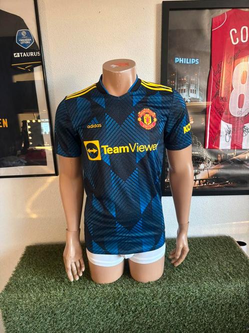 Manchester United 3e shirt 2021-2022, Sport en Fitness, Voetbal, Zo goed als nieuw, Shirt, Maat S, Verzenden