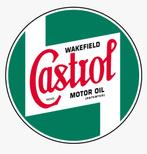 Castrol Benzine pomp sticker gas olie benzinepomp, Motoren, Ophalen of Verzenden