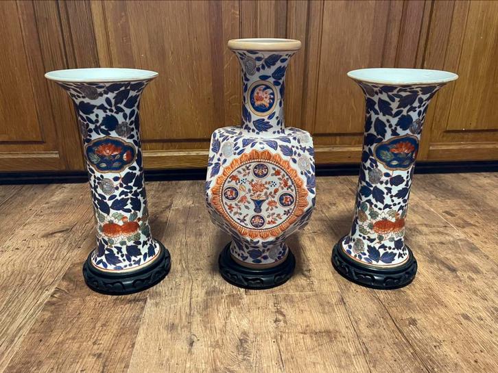 Set oosterse imari vazen, Antiek en Kunst, Antiek | Vazen, Ophalen
