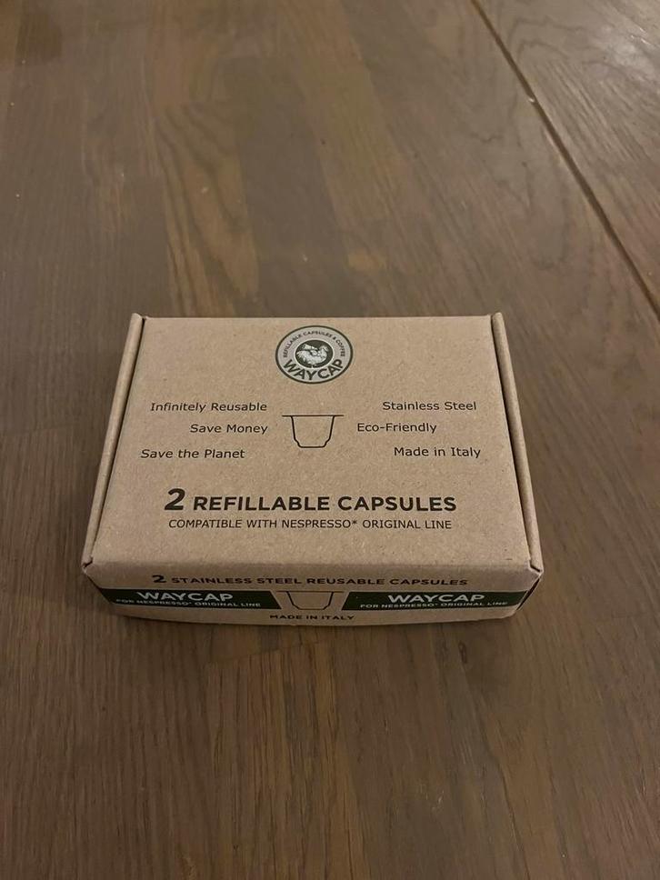 Waycap herbruikbare nespresso capsules, Elektronische apparatuur, Koffiemachine-accessoires, Zo goed als nieuw, Ophalen of Verzenden