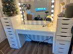 Ikea kast en tafel + lampen en spiegel, Huis en Inrichting, Ophalen, Gebruikt, Glas