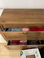 Kleerkast lichtbruin met brede opbergruimte (2 schuiflades), Ophalen, Zo goed als nieuw