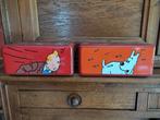 2 boites à biscuits numérotées "Tintin & Milou", Collections, Personnages de BD, Ustensile, Tintin, Enlèvement ou Envoi, Neuf
