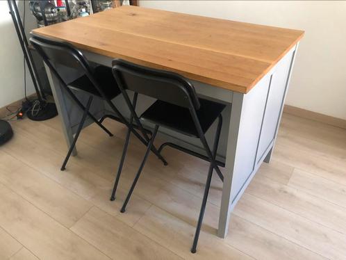 Kookeiland (TORNVIKEN) in goede staat evt met 2 barstoen, Huis en Inrichting, Tafels | Eettafels, Zo goed als nieuw, 50 tot 100 cm