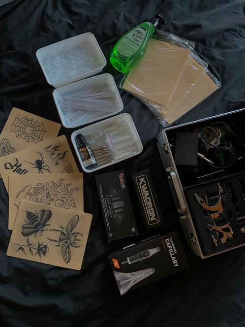Tattoo starterkit, Hobby en Vrije tijd, Tekenen, Gebruikt, Verzenden