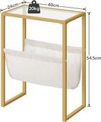 Table d'appoint étroite en or | LIVRAISON GRATUITE, Neuf, HOOBRO, -, -