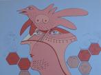 WALTER DE RYCKE / VROUWVOGELGEDACHTE / ZEEFDRUK / 56x76cm, Antiek en Kunst, Verzenden